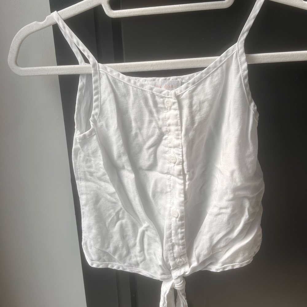 White Bella Dahl girl tank top (size 6)